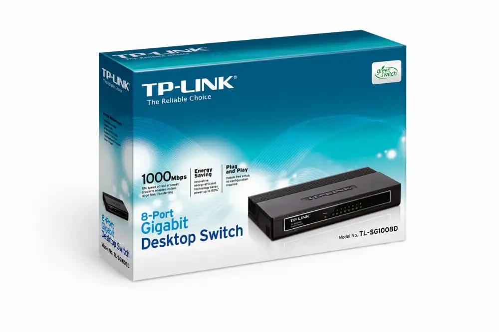 SWITCH TP-LINK DESKTOP GIGABIT 8 PORTE TL-SG1008D